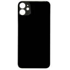Back Glass Big Hole for Apple iPhone 11 Black Door Rear Panel Cover Repair Part
