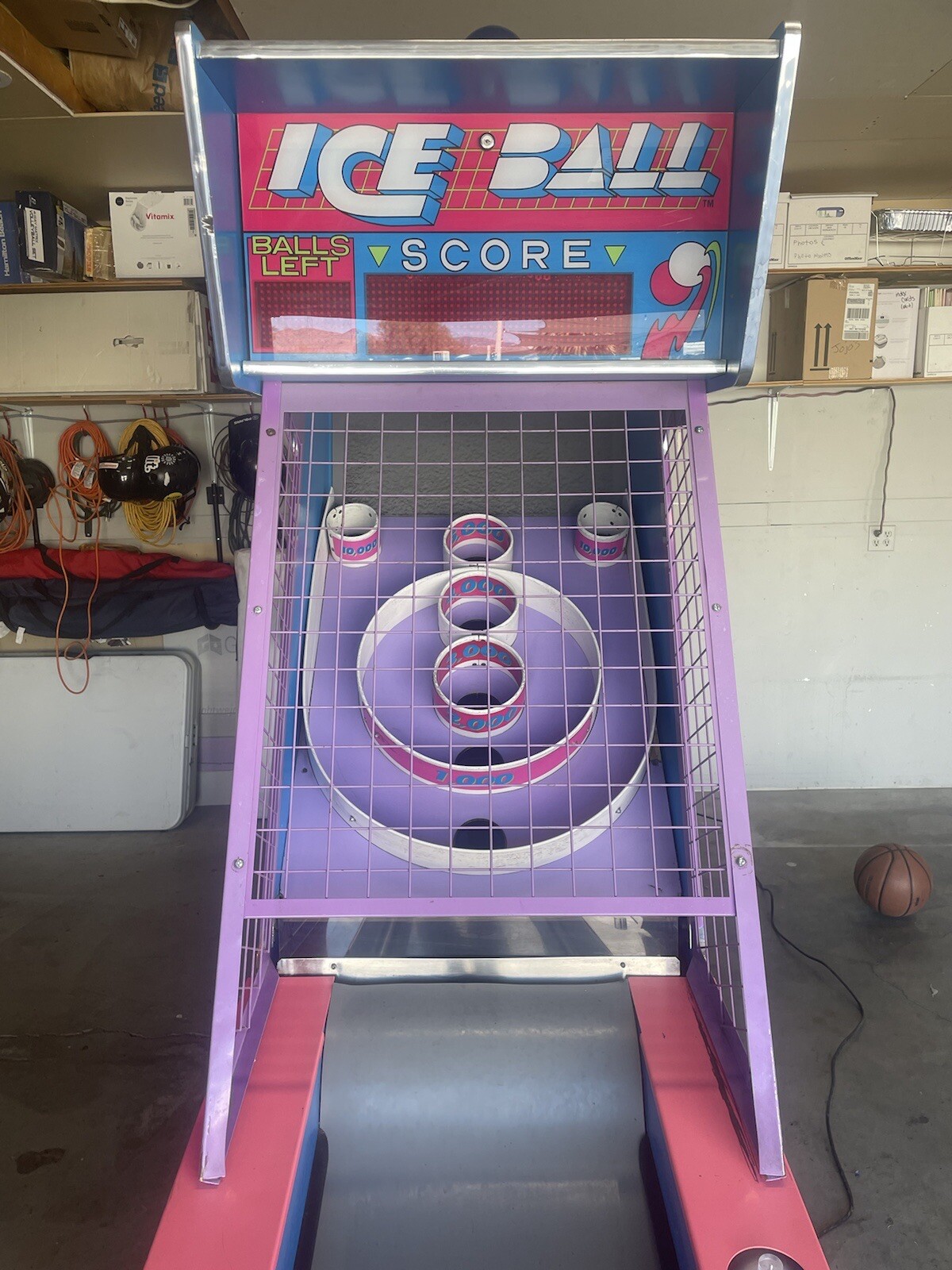 Full Size ICE BALL/ Skeeball ALLEY ROLLER ARCADE GAME eBay