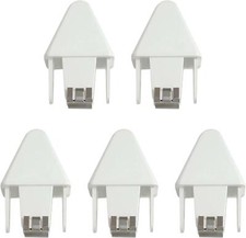 7/8 Zoll x 1 1/2 Zoll selbstsichernde scharfe weiße Vinyl-Lattenkappen (5er-Packung)