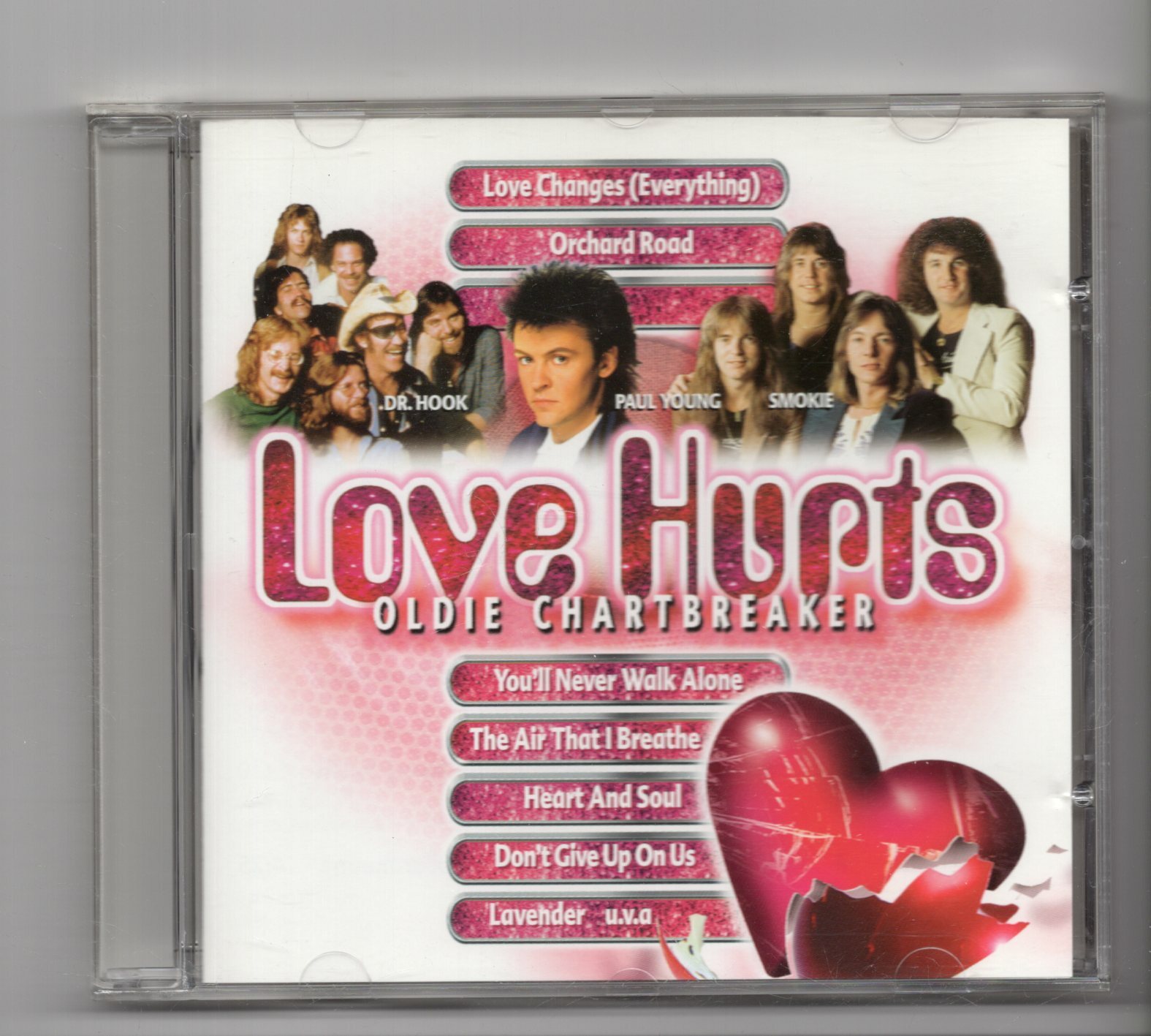 (JQ24) Love Hurts, Oldie Chartbreaker, 16 tracks various artists - 2000 CD