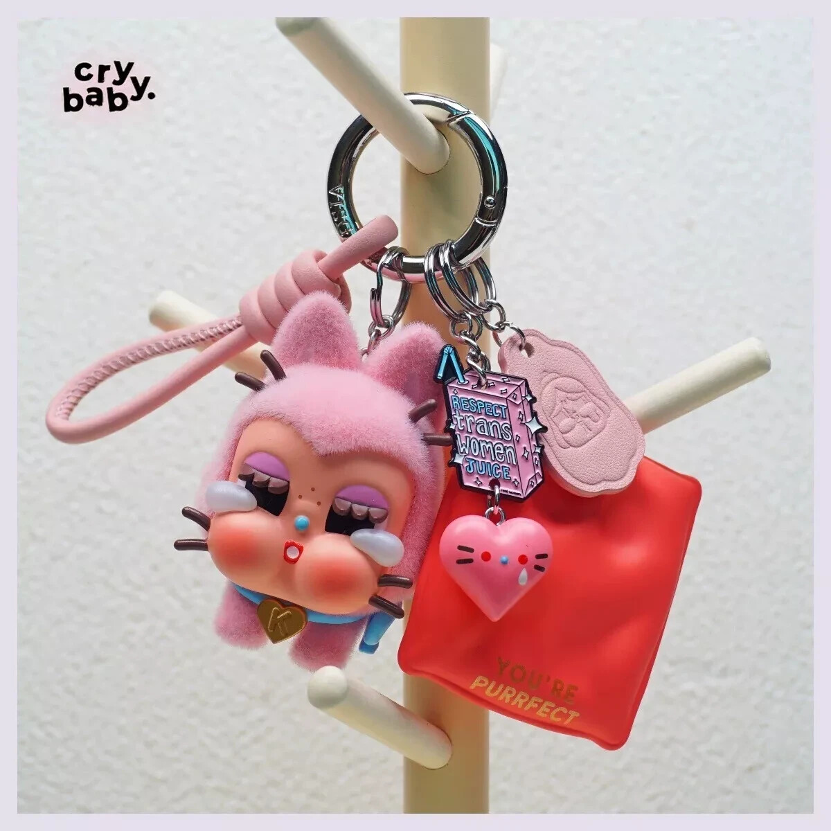 POPMART Crybaby Crying for love Keychain | Bag Charm