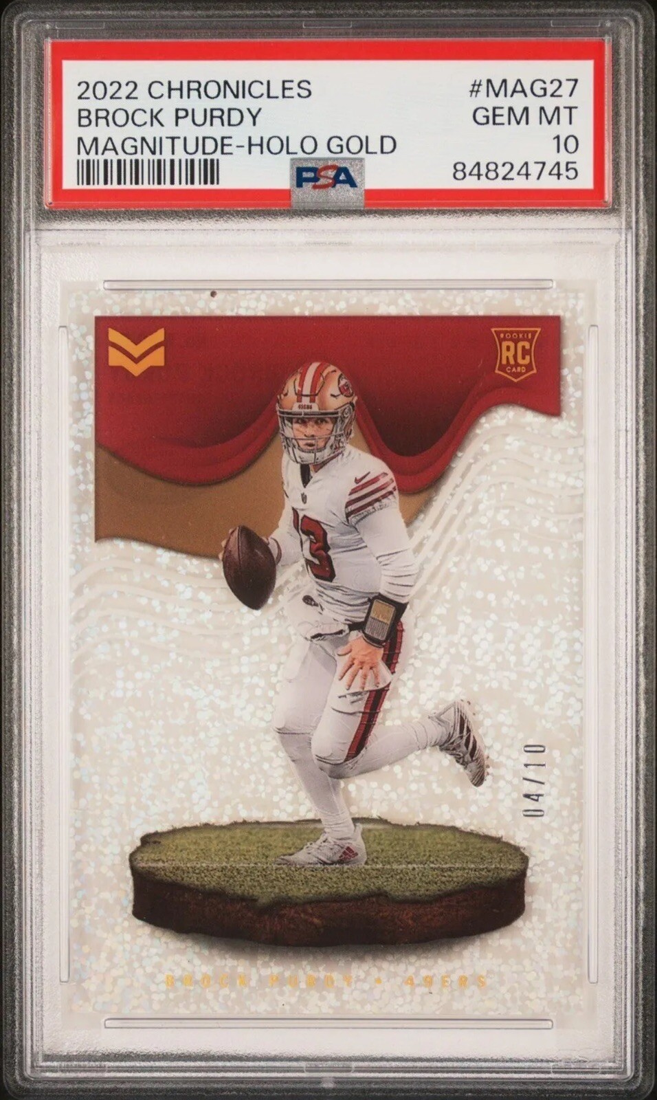 Brock Purdy Panini Chronicles Magnitude #MAG27 Holo Gold