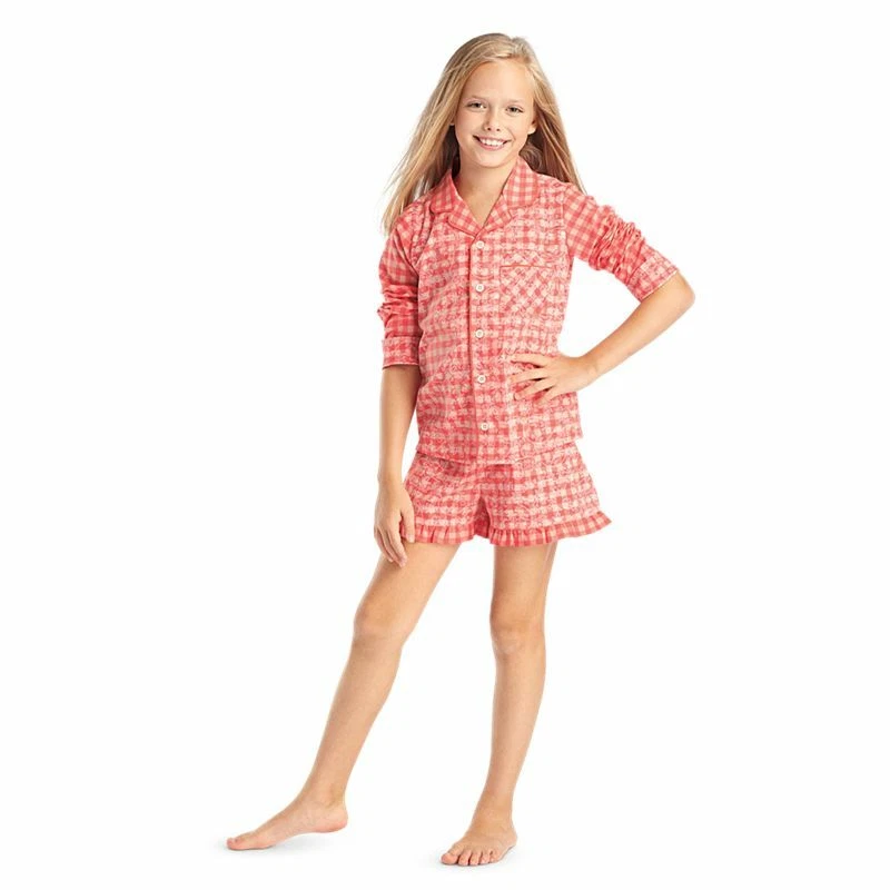 American Girl Pajamas Pajama Set Doll Tenney Grant Gingham FOR GIRLS Size XS 6 - Image 2 of 3