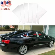 Chrome Pillar Posts Kit for Chevy Impala 2014-2020 6pc Set Door Trim Piano Cover