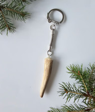 Deer antler keychain, Handmade keychain, Antler keychain