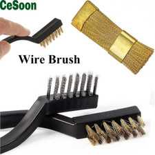 Dental Brass Wire Brush Polishing Rust Remove Drill Bit Bur Teeth Clean Material