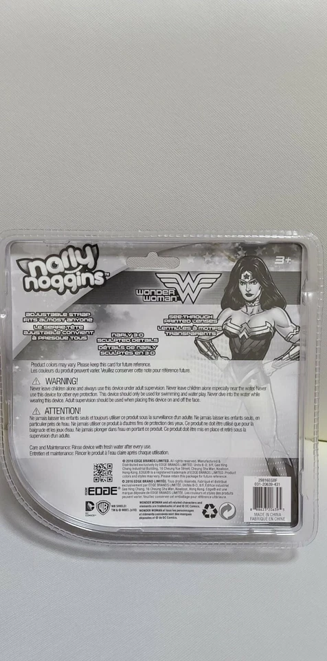 2016 Narly Noggins kids Wonder Woman swim mask - New in package - Image 2 of 2