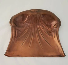 Antique Copper Metal Crumb Tray Silent Butler Beldray England Art Nouveau