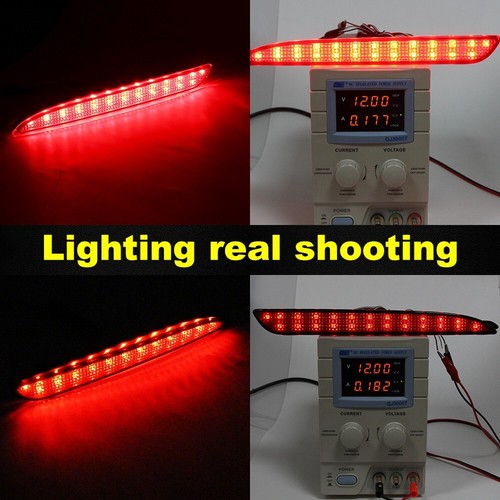 Red LED Rear Bumper Reflector Brake Lights – Fit 2010-2013 Mazda3