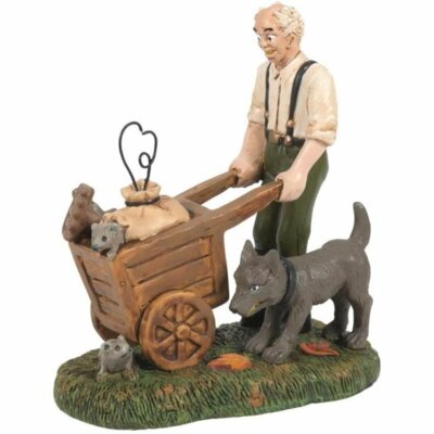 Dept 56 Halloween Snow Village Rat Catcher New in Box