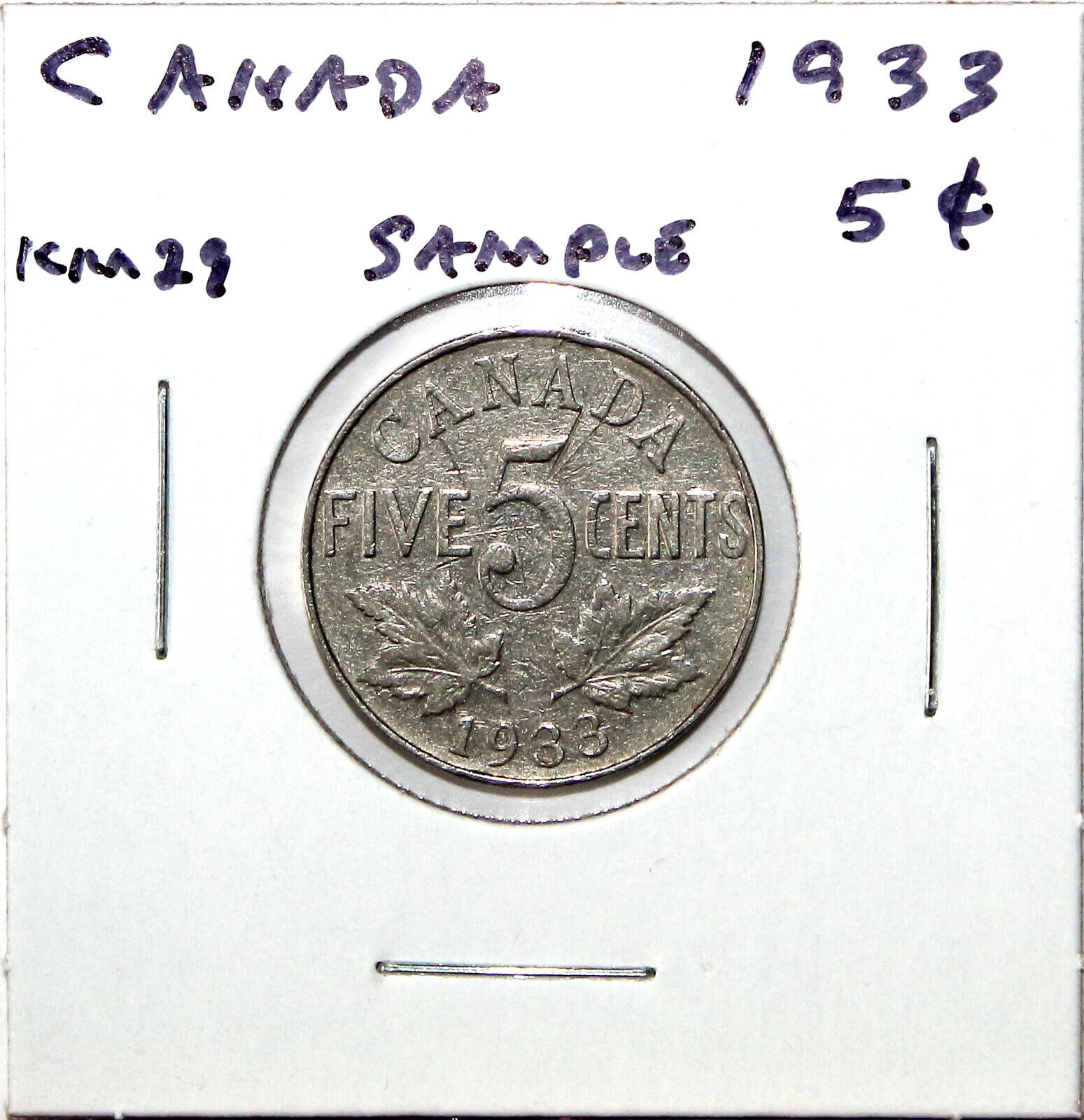 Canada 1933 割引 5 Cent Nickel Lot From Shipping Free 4周年記念イベントが KM29