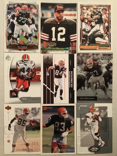 CLEVELAND BROWNS Pack 25 Different Cards + 1 AUTO or RELIC 1990-2015 LOOK! - Picture 2 of 2