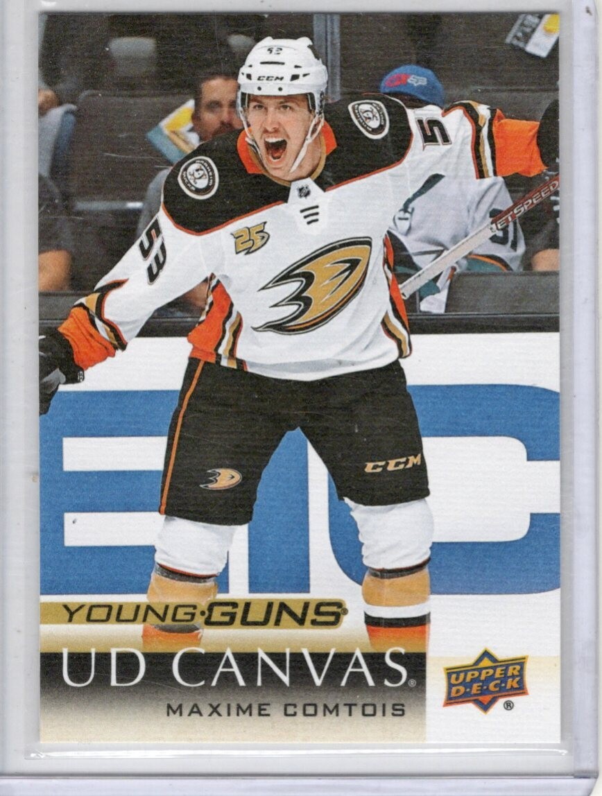 2018-19 Upper Deck Canvas Young Guns #C95 Maxime Comtois