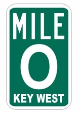 Key West Mile Marker 0 Sticker Decal