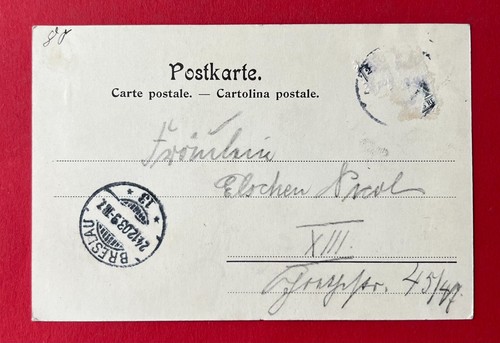 AK BRESLAU in Schlesien 1903 F. W. W. Brauerei RAR ( 131360 - Bild 2 von 2