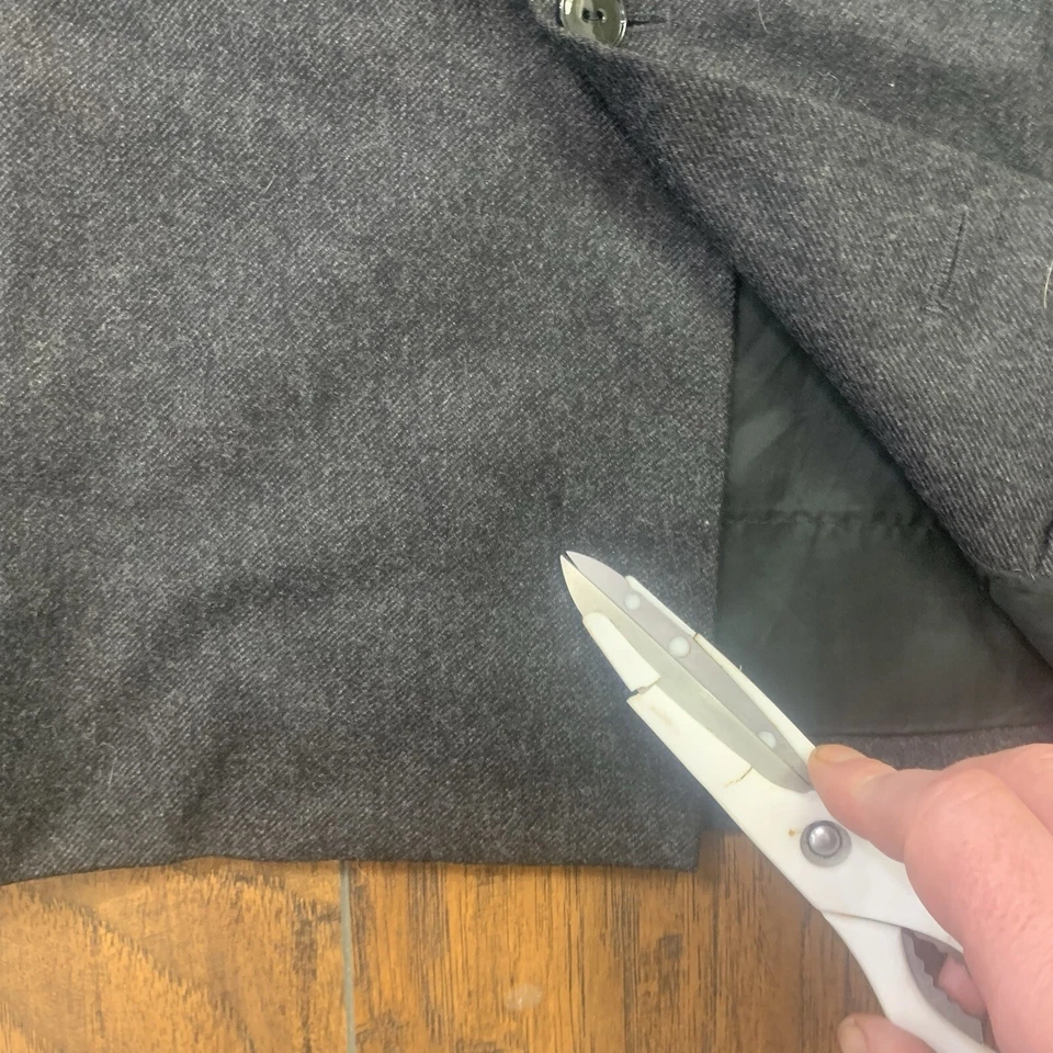 Falda de lana gris Valentino para mujer talla 8 - forrada de seda hecha en Italia ajuste clásico Foto 3 de 4