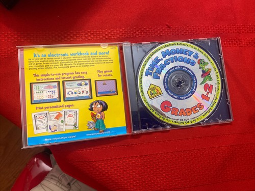 Zona escolar: hora, dinero y fracciones en muy buen estado (ganar/ Mac), CD ROM - se envía rápido el mismo día - Imagen 3 de 4