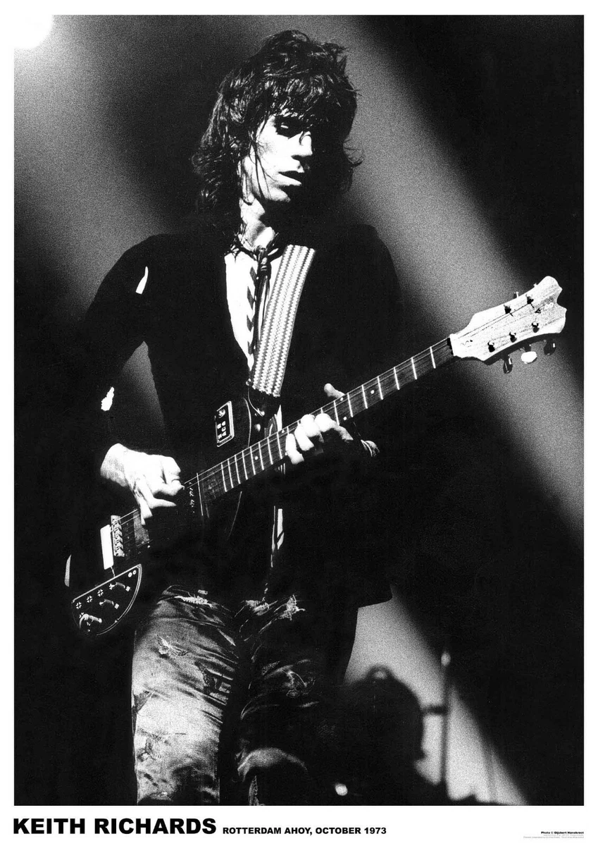 Poster ROLLING STONES - Keith Richards Rotterdam 1973 ca60x85cm NEU 15070