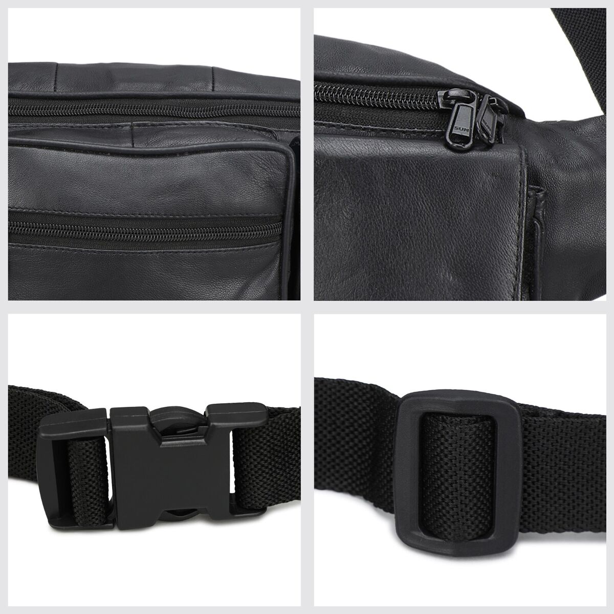 Leather Fanny Pack Belt Waist Pouch Hip Travel Purse Large Leather Fanny Pack Belt Waist Pouch Hip Travel Purse Large