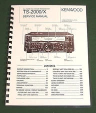 Kenwood TS-2000 Service Manual: 11"X17" Color Schematics & Plastic Covers
