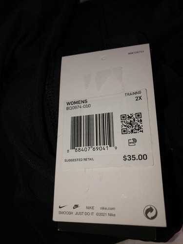 Nike Women's Bra Light-Support Sports Indy Removable Padding Plus Size 2X NEW - Picture 2 of 5