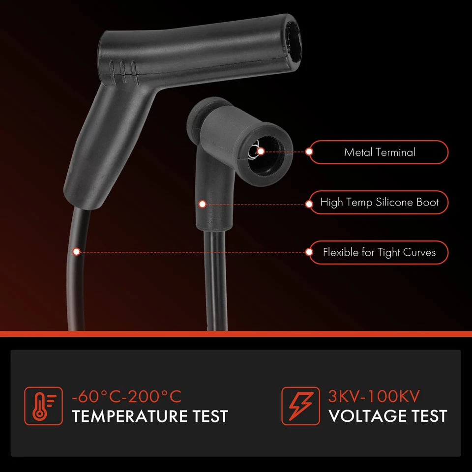 6 juegos de cables de bujías para Ford Freestar 2004-2005 Mercury Monterey 2004-2006 Foto 4 de 4