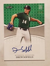 DREW SOFIELD 2022 Leaf Perfect Game Showcase GREEN AUTO #'d 1/10 Auburn