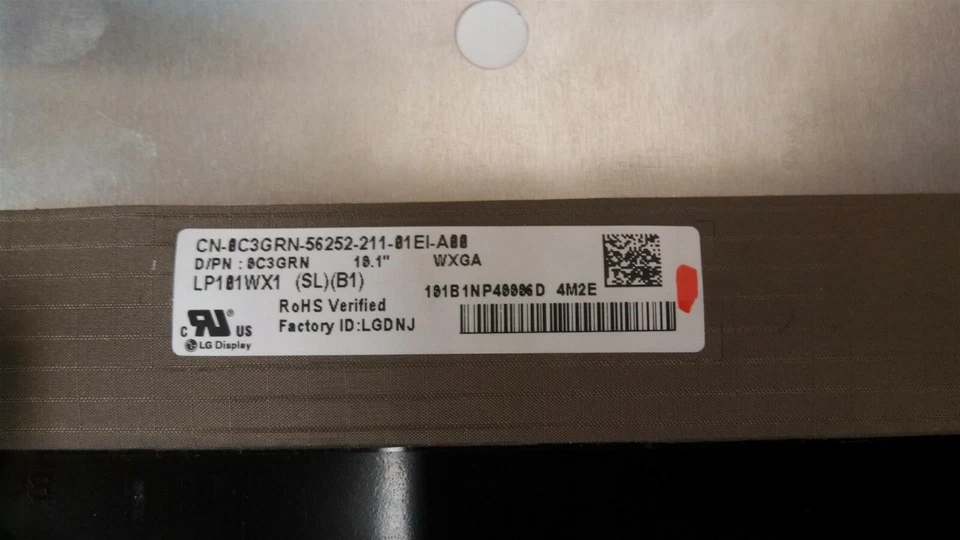 VENDEDOR A+ EE. UU. - Original DELL 0C3GRN - LP101WX1-SLB1 - 10,1" pulgadas - NUEVO Foto 3 de 4