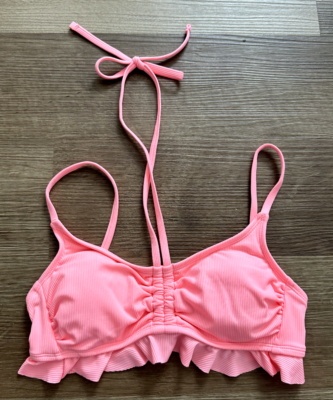 padded ruffle bikini top