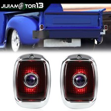 Rear Black Blue Dot Tail Lights Lamps Right Left Fit For 40-53 Chevy Gmc Truck