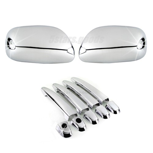 Accessories Chrome Side Mirror + Door Handle Covers For Toyota Camry