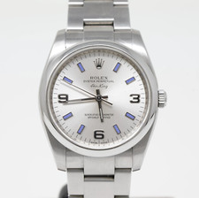 Rolex Air King 114200 | Steel | Blue markers | 34mm