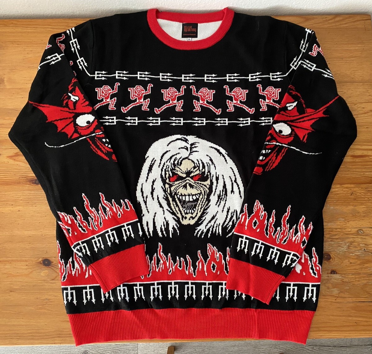 Iron Maiden 2023 Official Number of the Beast Ugly Christmas