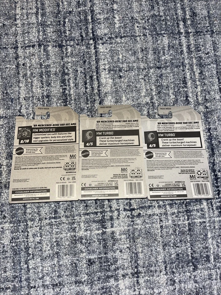 Mercedes-Benz 560 Sec 1989 AMG paquete de 3 rojo, gris, negro Foto 2 de 4