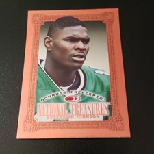 Keyshawn Johnson 1997 Donruss Preferred National Treasures #128 Bronze Card