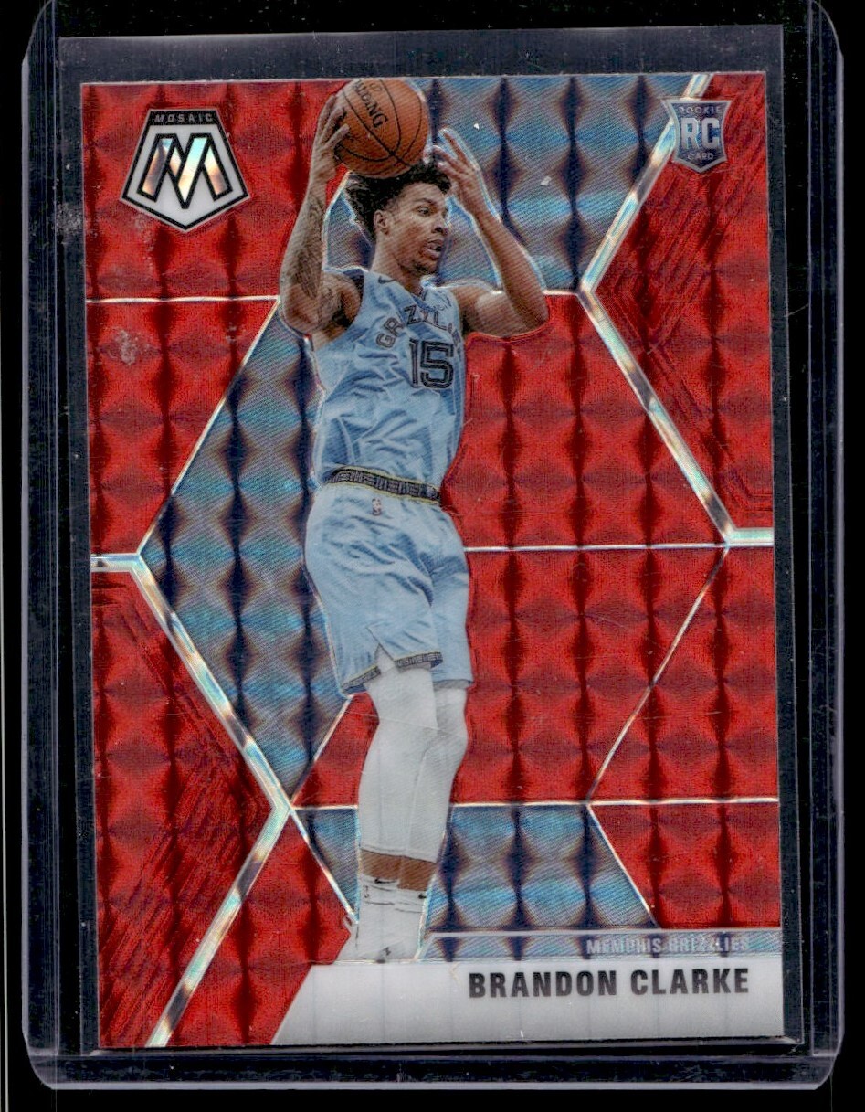 2019-20 Panini Mosaic Red Brandon Clarke Rookie Memphis Grizzlies #207