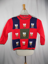 BT Kids Reindeer Size 5T Sweater Winter Christmas 2 Layers