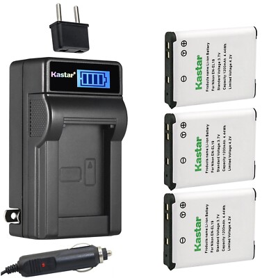 Travel Charger & 3 battery for Sony NP-BJ1 Cyber-shot DSC-RX0 DSC-RX0 II RX0M2