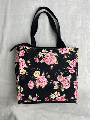 Black and Pink Patterned Women\'s Tote Backpack Amazon.com: JIPONI Pink & Black Stripe Small Backpack for  main image 4