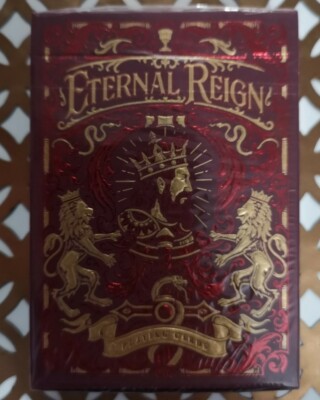 Eternal Reign Ruby Empire Gilded Playing Cards New & Sealed Riffle Shuffle Deck 