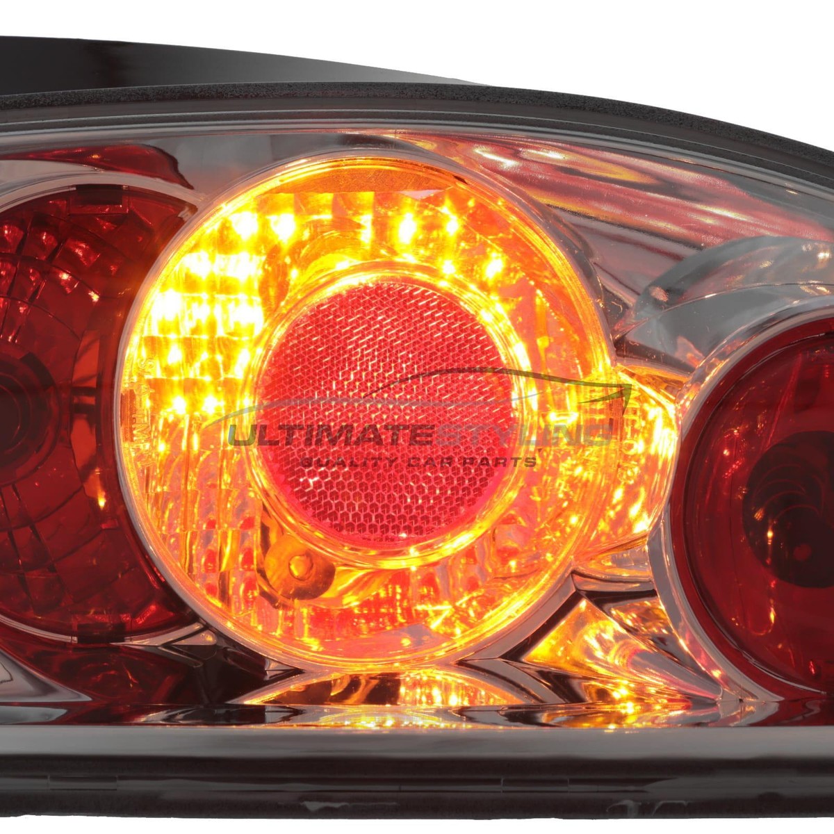 MG MGTF Rear Back Lights Lexus Style Chrome Upgrade - 2002-2009 Tail Lamps (E-Marked)