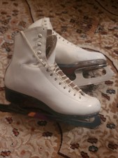 Riedell Royal Girls Figure Skates Size 4 A Custom MK Professional Blades 9 2/3"