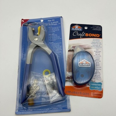 Prym-Dritz Snap Plier Kit 11082 & Elmer's CraftBond Permanent Dot Runner New
