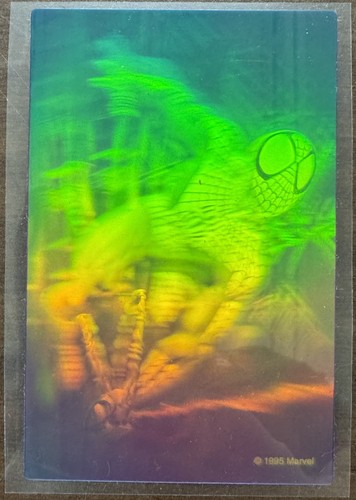 1996 Marvel Phantagrams 3-D Hologram Sticker Spider-Man Test Print Sample