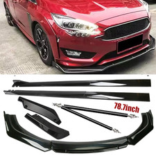 For Ford Focus 10-18 Front Bumper Lip Chin Spoiler Splitter Side Skirt Body Kit For Ford Focus 10-18 Front Bumper Lip Chin Spoiler Splitter Side Skirt Body Kit