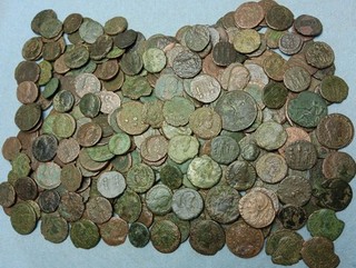 Lot of 300 Low Grade Roman Bronze Coins