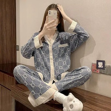 Two-Piece Pajama for Women Pijamas Autumn Feminino Warm Casual Sleepwear 2024 Fa