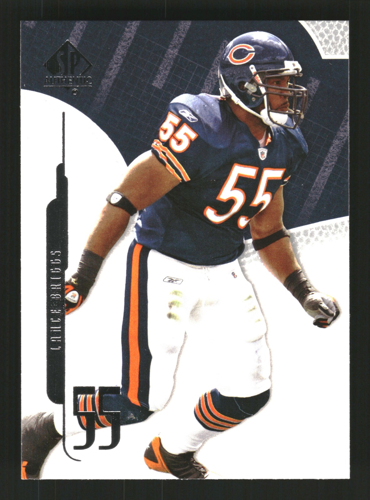 Lance Briggs 2008 SP Authentic #65 Chicago Bears