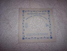 RCA VICTOR RECORDS COLLECTORS 7 INCH 45 RPM ORIGINAL SLEEVE ONLY NO SPLITS 58