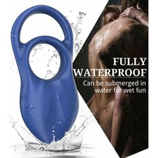 Wireless-Vibrating-Cock-Ring-Penis-Rechargeable-Couple-Vibrator-USE-Lubricant